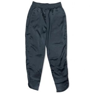 Elegant Black Satin Women's Trousers